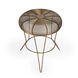 Allen Decorative Wire Side Table in Antique Gold