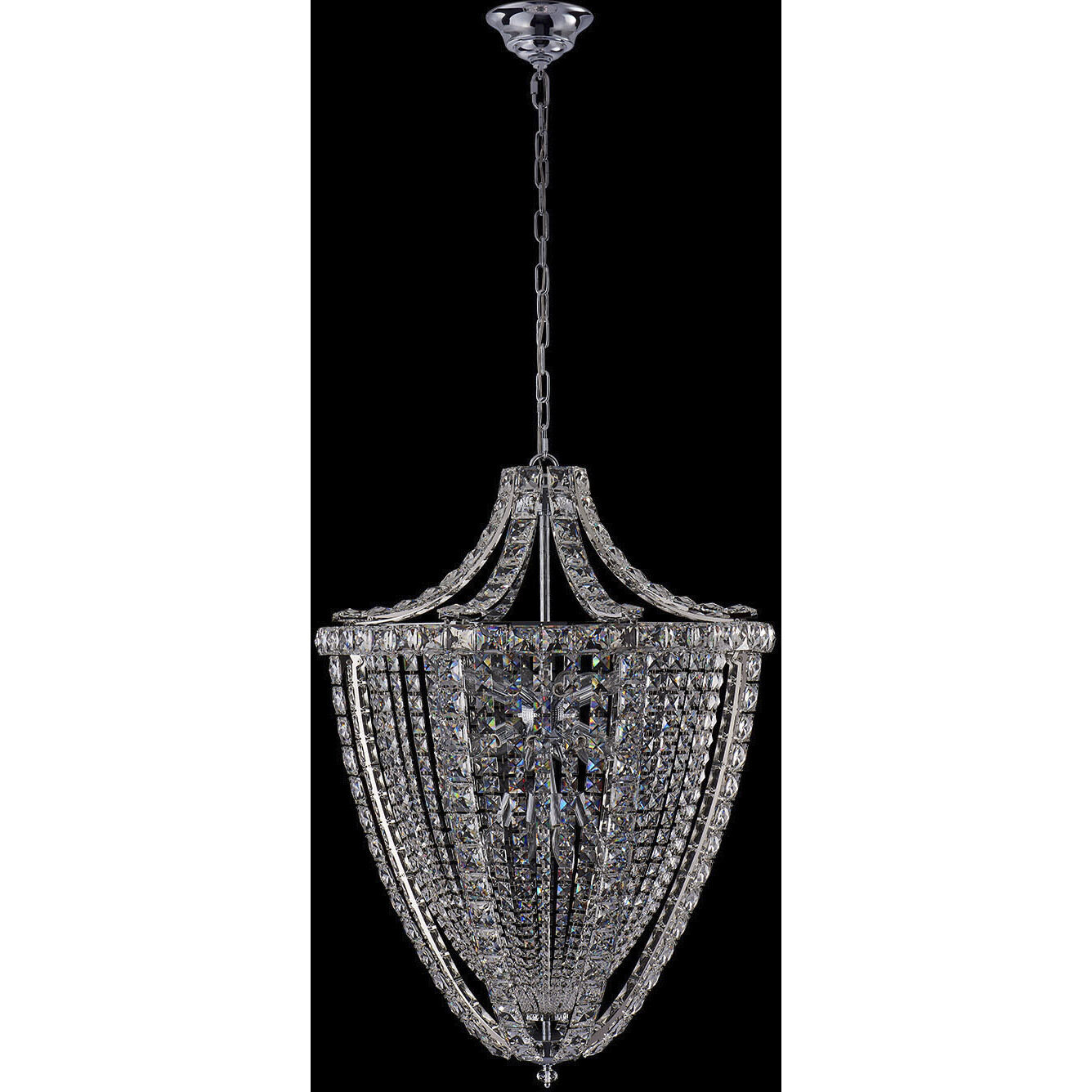 Scudo 20 Light 27 inch Chrome Pendant Ceiling Light