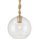 Elyric 1 Light 9.75 inch Legacy Brass Mini Pendant Ceiling Light
