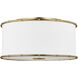 AH by Alexa Hampton Aldric 2 Light 18.63 inch Gild Flush Mount Ceiling Light