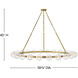 Coco 24 Light 59.75 inch Lacquered Brass Chandelier Ceiling Light