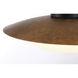 Zinola LED 18 inch Sand Coal and Halcyon Gold Flush Mount Ceiling Light