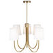 Rhythm LED 27.6 inch Brushed Gold Chandelier Ceiling Light