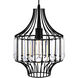 Alethia 1 Light 10 inch Black Down Pendant Ceiling Light
