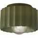 Radiance 1 Light 8 inch Matte Green Flush Mount Ceiling Light