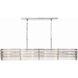 Elliot 6 Light 48 inch Polished Nickel Linear Chandelier Ceiling Light