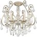 Regis 6 Light 20 inch Olde Silver Semi Flush Ceiling Light