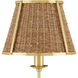 Deauville 55 inch 75 watt Polished Brass/Natural Floor Lamp Portable Light, Suzanne Duin Collection