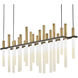 Echo LED 38.75 inch Black Chandelier Ceiling Light, Linear & Oval