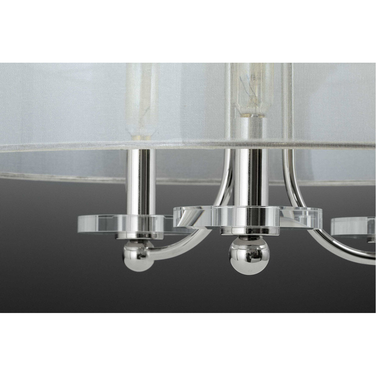 Marche 4 Light 22 inch Polished Nickel Pendant Ceiling Light, Design Series