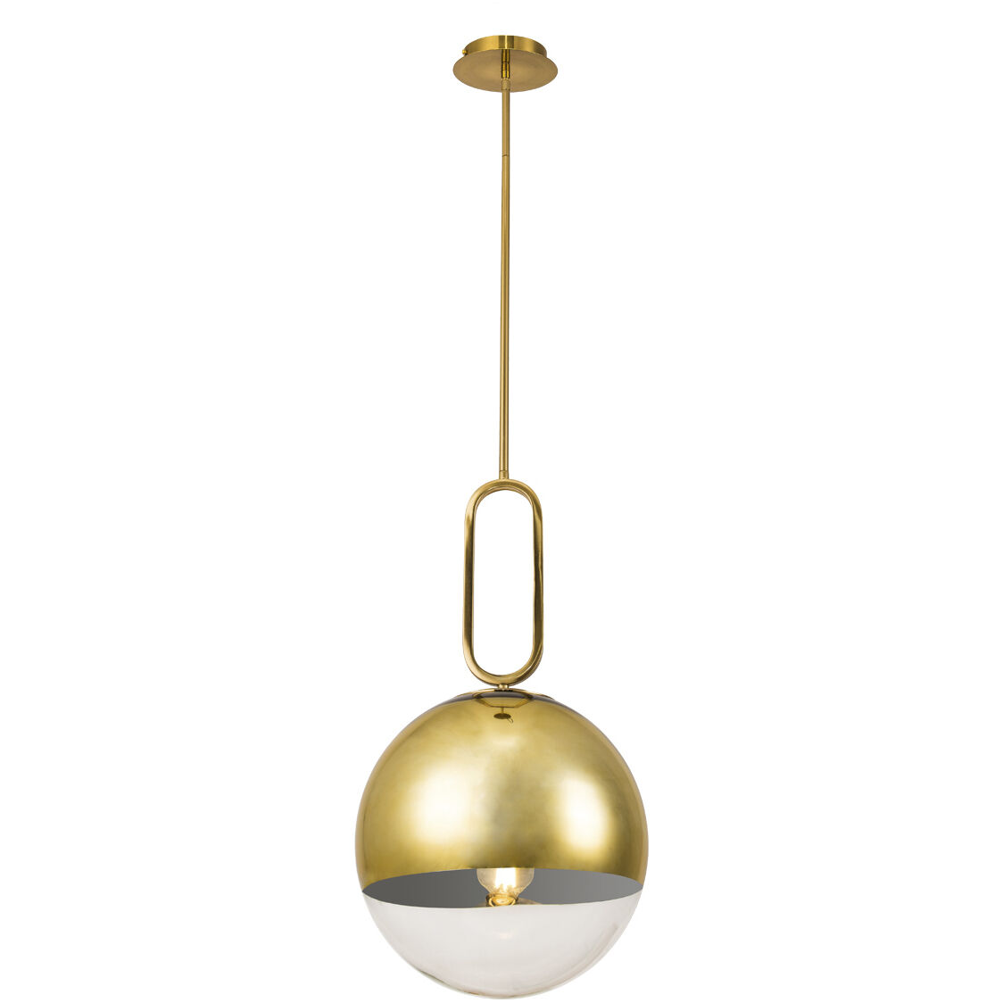 Prospect 1 Light 11.75 inch Gold Pendant Ceiling Light, Large