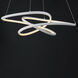 Twisted LED 26.25 inch Matte White Single Pendant Ceiling Light