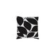 Somerset 20 X 20 inch Black and Ivory Throw Pillow