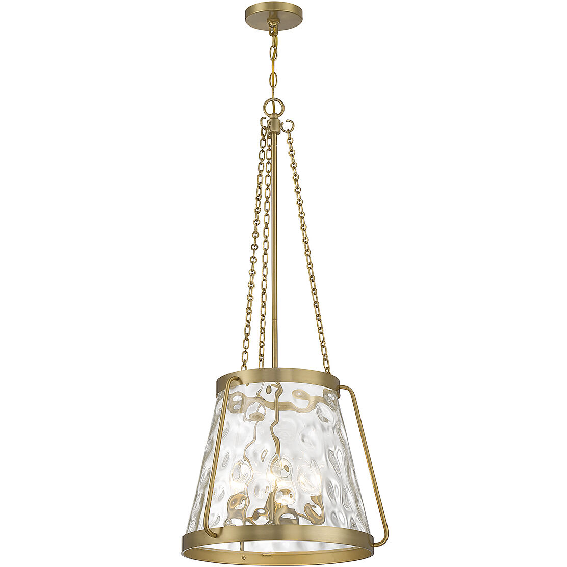 Crawford 4 Light 18 inch Warm Brass Pendant Ceiling Light