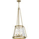 Crawford 4 Light 18 inch Warm Brass Pendant Ceiling Light