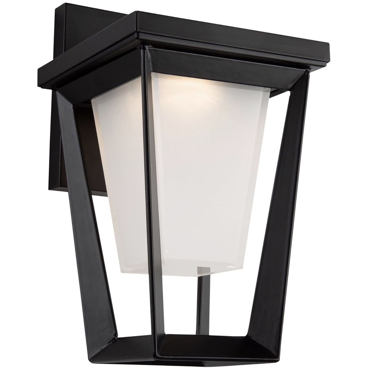 Waterbury LED 9.06 inch Black Outdoor Wall Light, Coach Light
