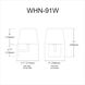 Whitney 1 Light 8.5 inch Matte Black with White Decorative Wall Sconce Wall Light
