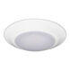 Signature LED 6 inch White ADA Wall Sconce Wall Light in 4000K