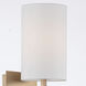 Veronica Bath Sconce Wall Light in Aged Brass