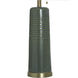 Lagrange 30 inch 100.00 watt Dark Green and Brushed Brass Table Lamp Portable Light
