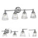 Keynes LED 31 inch Polished Chrome Bath Light Wall Light