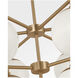 Nube LED 26 inch Satin Brass Chandelier Ceiling Light