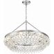 Calypso 6 Light 30 inch Polished Chrome Chandelier Ceiling Light
