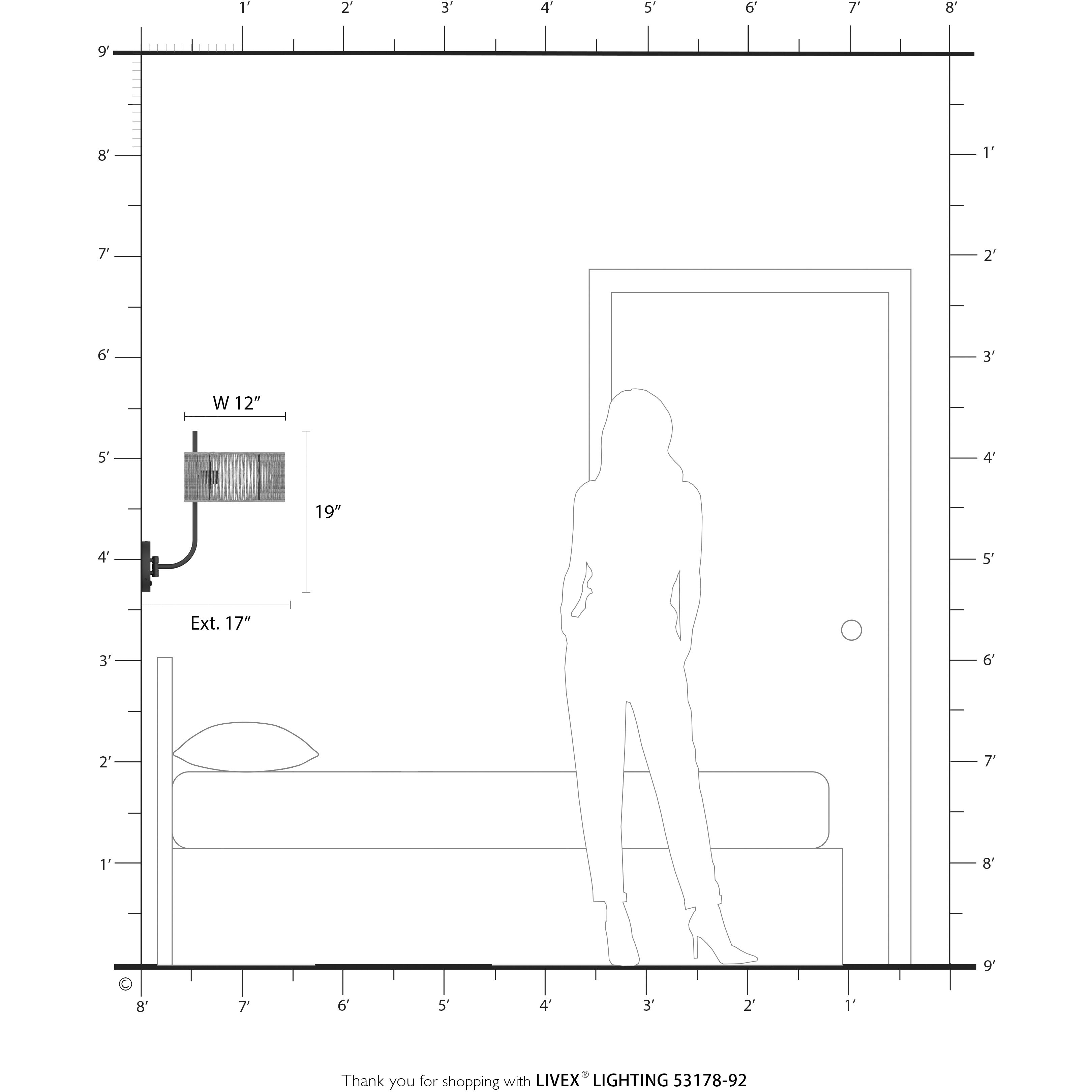 Acordia 17 inch 40.00 watt English Bronze Swing Arm Wall Lamp Wall Light