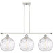 Ballston Athens Water Glass LED 36.5 inch White and Polished Chrome Island Light Ceiling Light