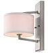 Monaco 1 Light 8 inch Satin Nickel Wall Sconce Wall Light