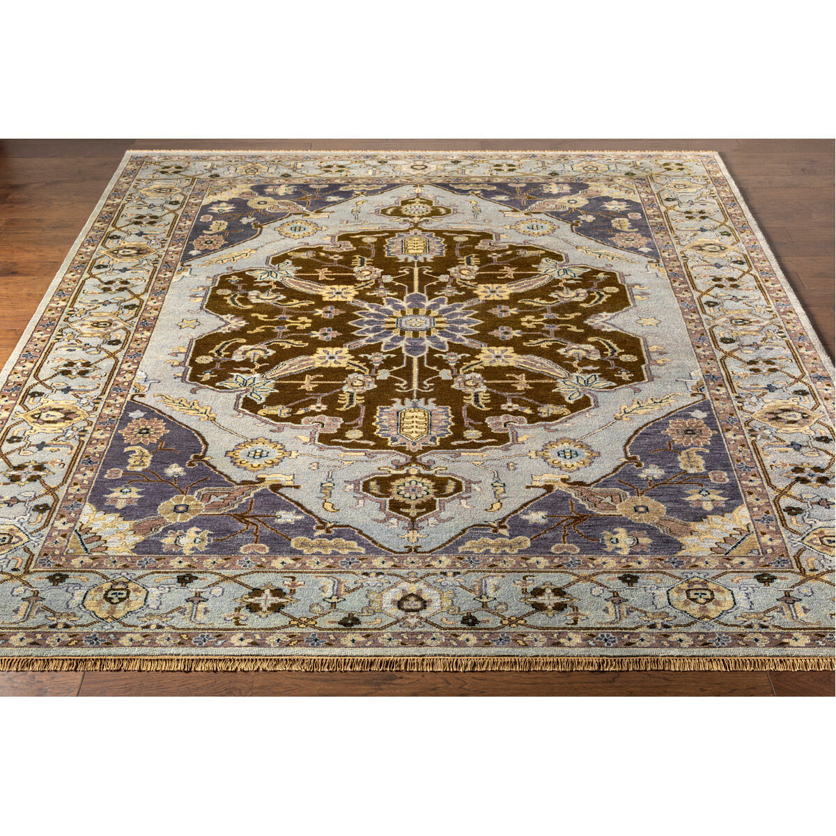 Zeus 96 inch Slate Rug in 8 Ft Round, Round