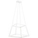 Carlington LED 16 inch Matte White Chandelier Ceiling Light