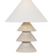 Zettler 22.5 inch 15 watt Patina Brass and Ceramic Ancient Villa Table Lamp Portable Light