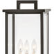 Estate Series Weymouth 3 Light 22.25 inch Oil Rubbed Bronze Outdoor Post Mount Lantern, Large