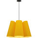 Julieta 1 Light 27.5 inch Black Pendant Ceiling Light in Yellow/Ash, 28 in, WEP Collection