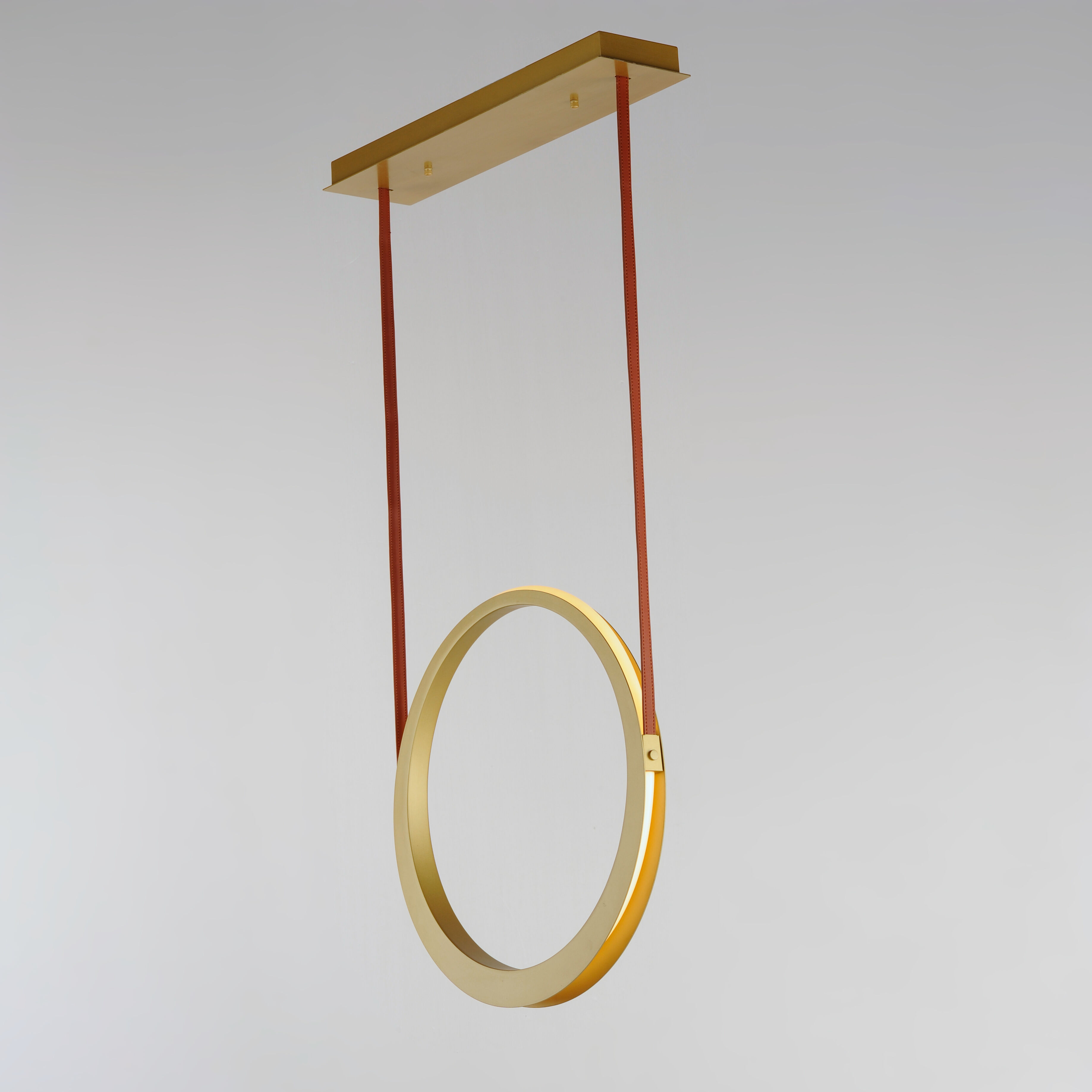 Tether LED 5.5 inch Natural Aged Brass Single Pendant Ceiling Light