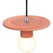 Radiance Collection 1 Light 8 inch Gloss Blush Pendant Ceiling Light