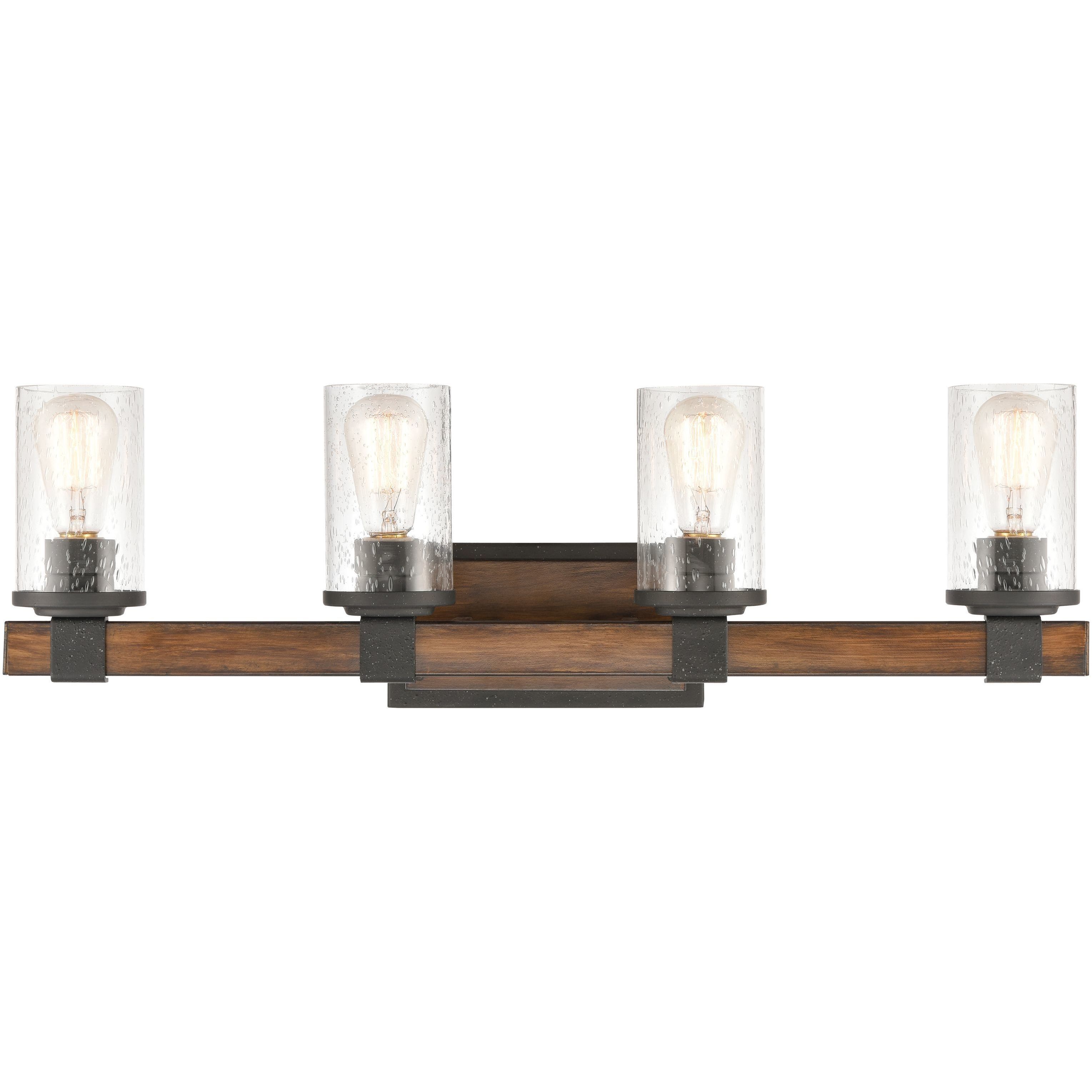 Annenberg 4 Light 29 inch Distressed Black Vanity Light Wall Light