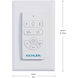 AC Standard White Handheld Remote Control, Full Function