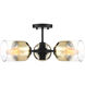 Gatsby 3 Light 20.5 inch Matte Black Semi Flush Mount Ceiling Light