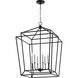 Monument 6 Light 21 inch Noir Foyer Pendant Ceiling Light