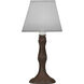 Ellie 10.5 inch Rust Candle Lamp Portable Light