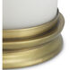 Carrington 17.72 inch Vintage Brass Hurricane Portable Light, Small