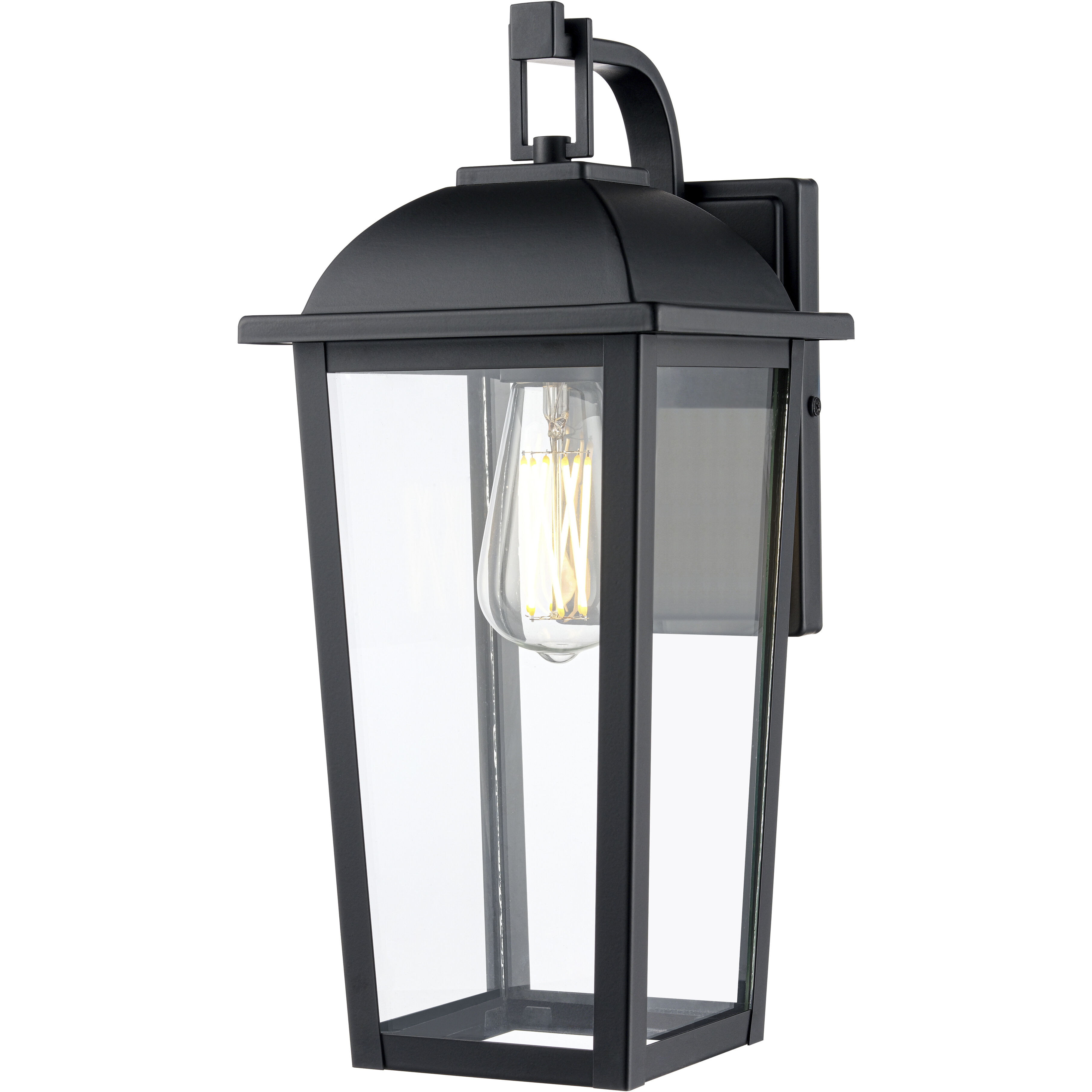 Houston 1 Light 17 inch Powder Coated Black Outdoor Wall Lantern