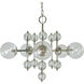 Solaris 5 Light 28 inch Satin Brass Chandelier Ceiling Light