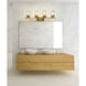 Archer 4 Light 32.75 inch Heirloom Gold Vanity Wall Light in Heritage Gold