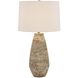 Dunford 28.25 inch 150 watt Distressed Aged Light Gray Wash Table Lamp Portable Light