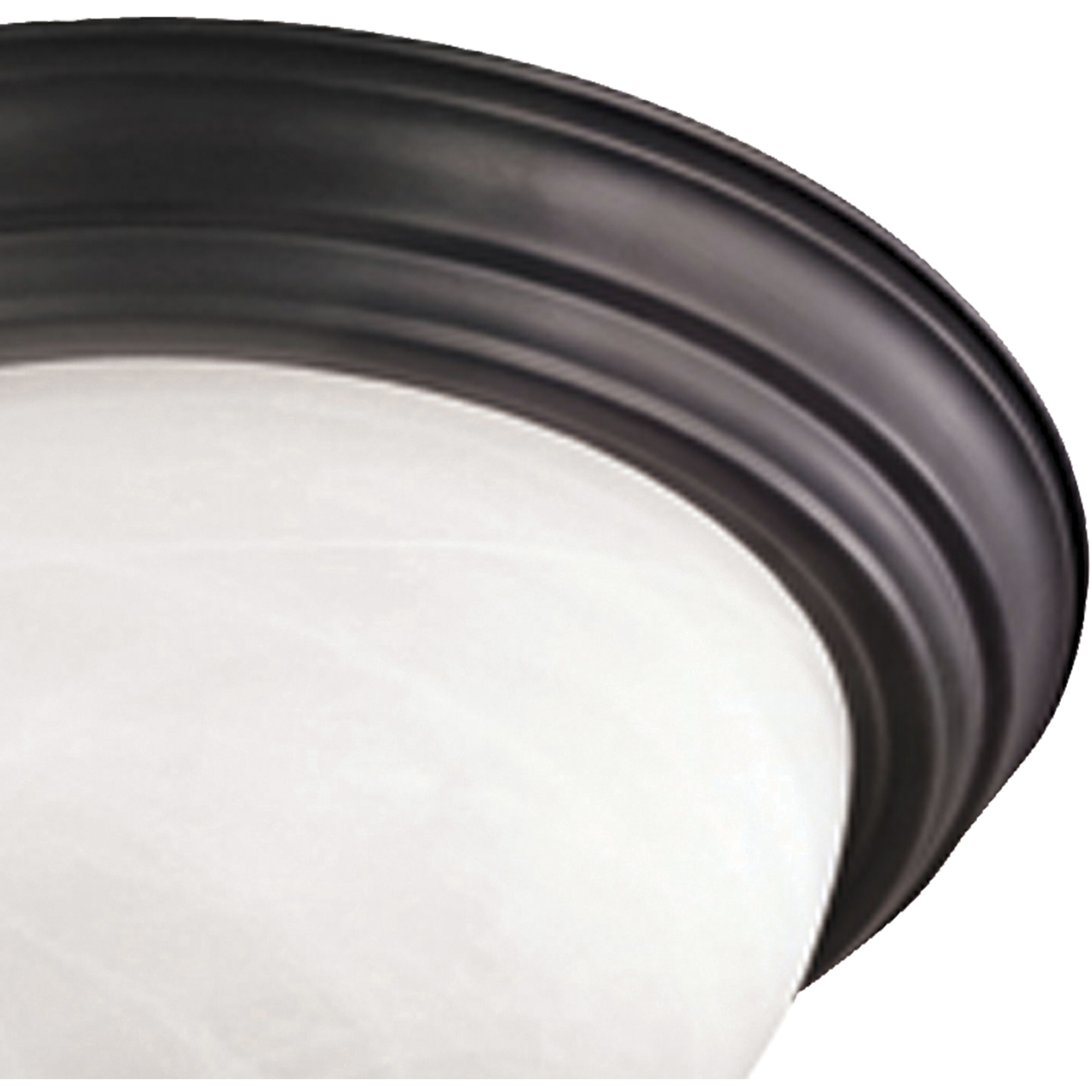 Harmony 2 Light 14 inch Painted Bronze Flush Mount Ceiling Light