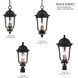 Peale Street 4 Light 25 inch Sand Coal And Vermeil Gold Outdoor Post Mount, Great Outdoors