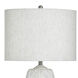 Poly 32.5 inch 100 watt Mali Silver Table Lamp Portable Light